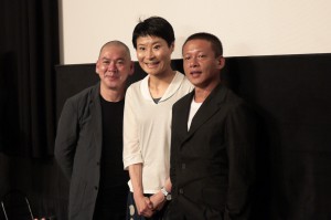 （左から）蔡監督、片桐はいりさん、李康生さん。（6月16日来日記念イベント）